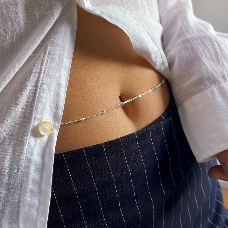 שרשרת בטן ריבועים - SAPIRZ Jewelry