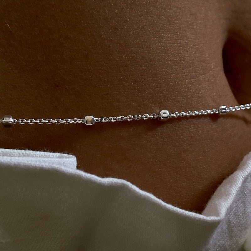 שרשרת בטן ריבועים - SAPIRZ Jewelry