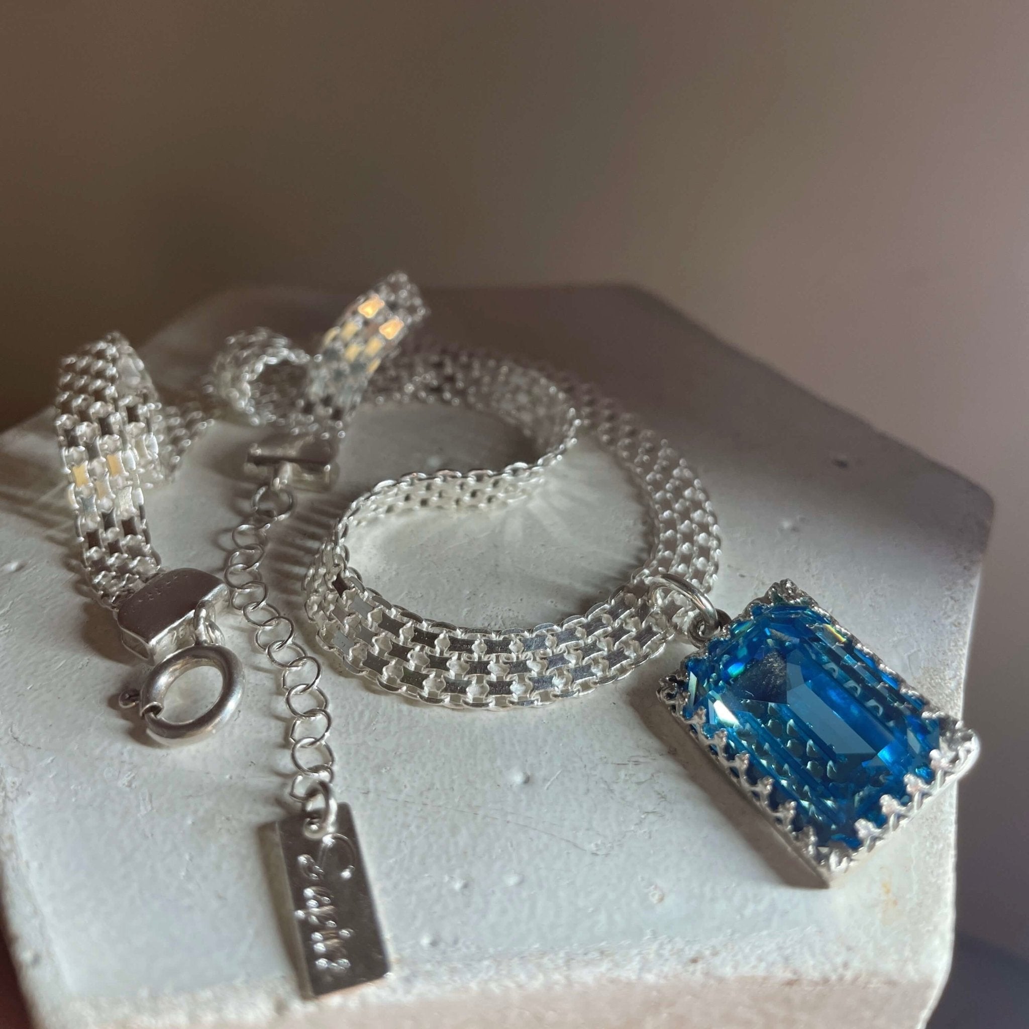 שרשרת פרום אקווה מרין - SAPIRZ Jewelry