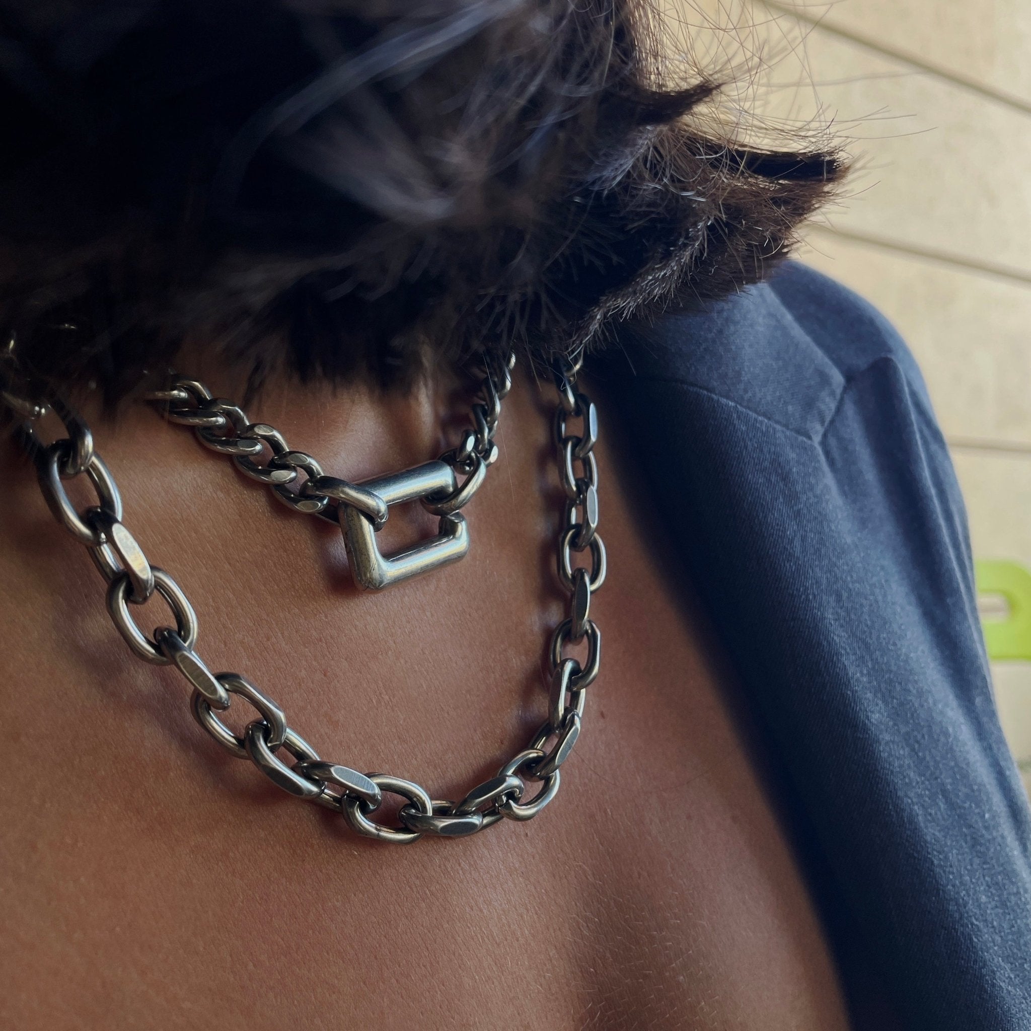 שרשרת גורמט מלבנים - SAPIRZ Jewelry