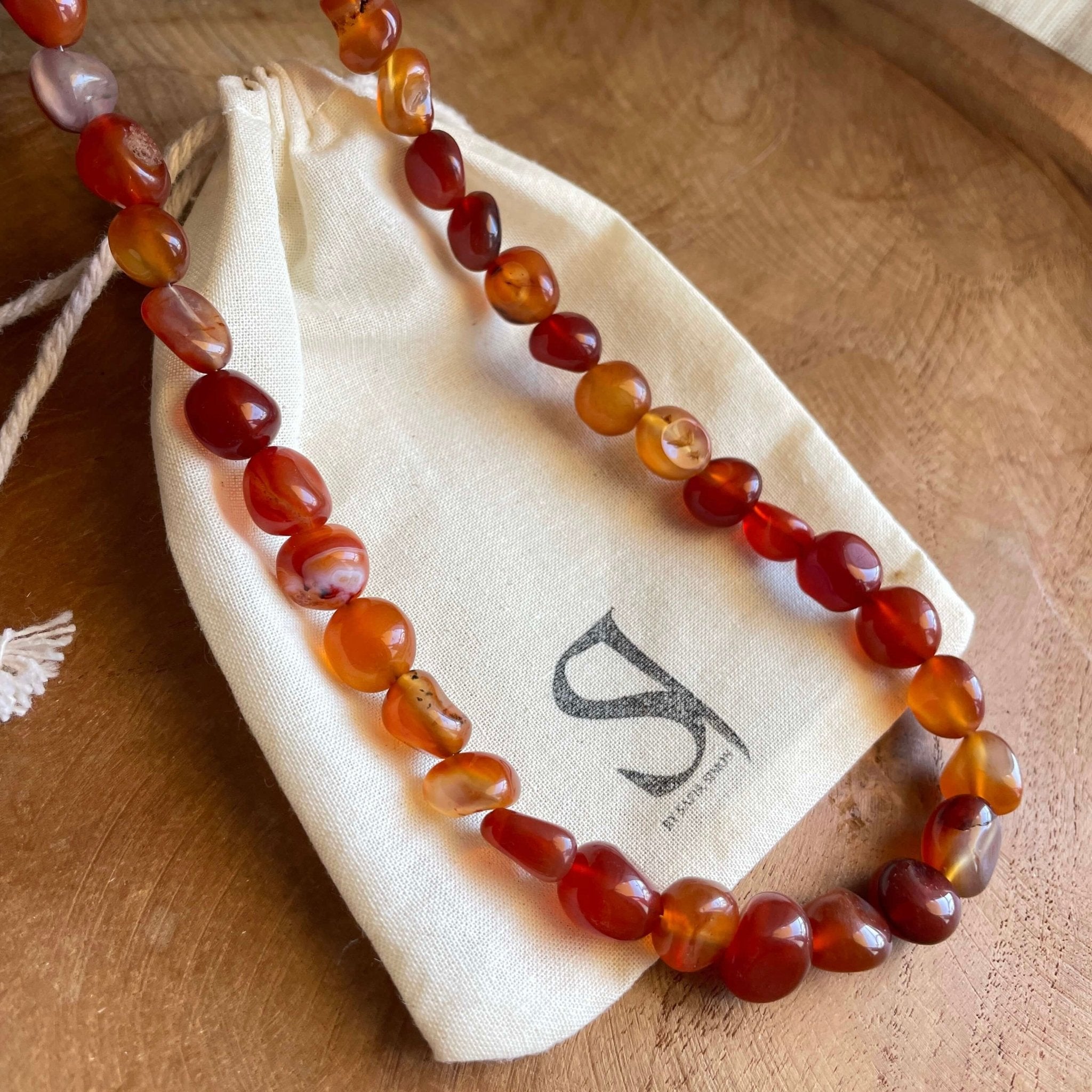 שרשרת קרנליאן - SAPIRZ Jewelry