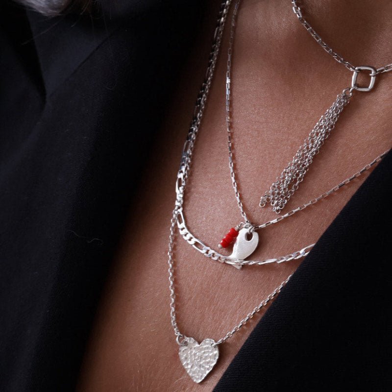 שרשרת לב מרוקע - SAPIRZ Jewelry