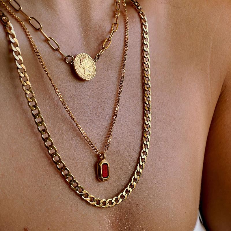 שרשרת מטבע חוליות - SAPIRZ Jewelry