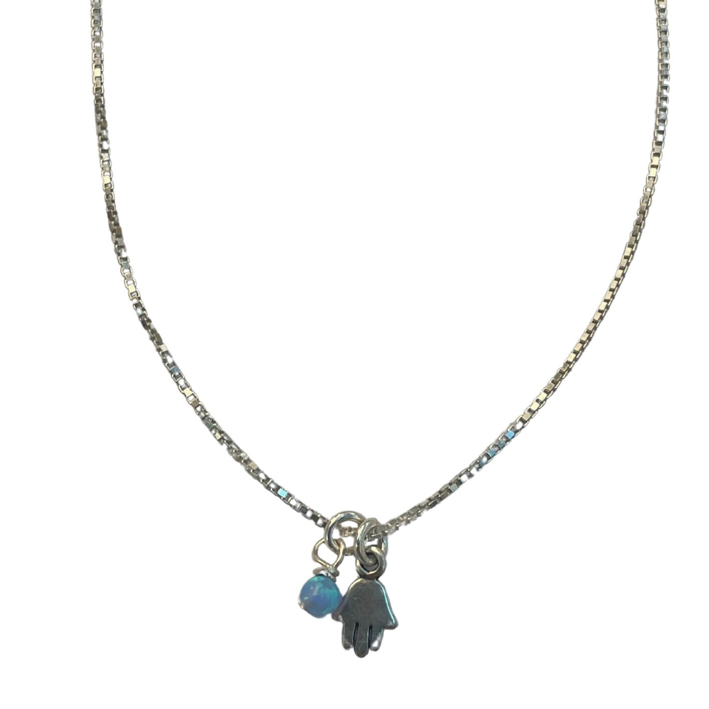 שרשרת חמסה אופל טורקיז - SAPIRZ Jewelry