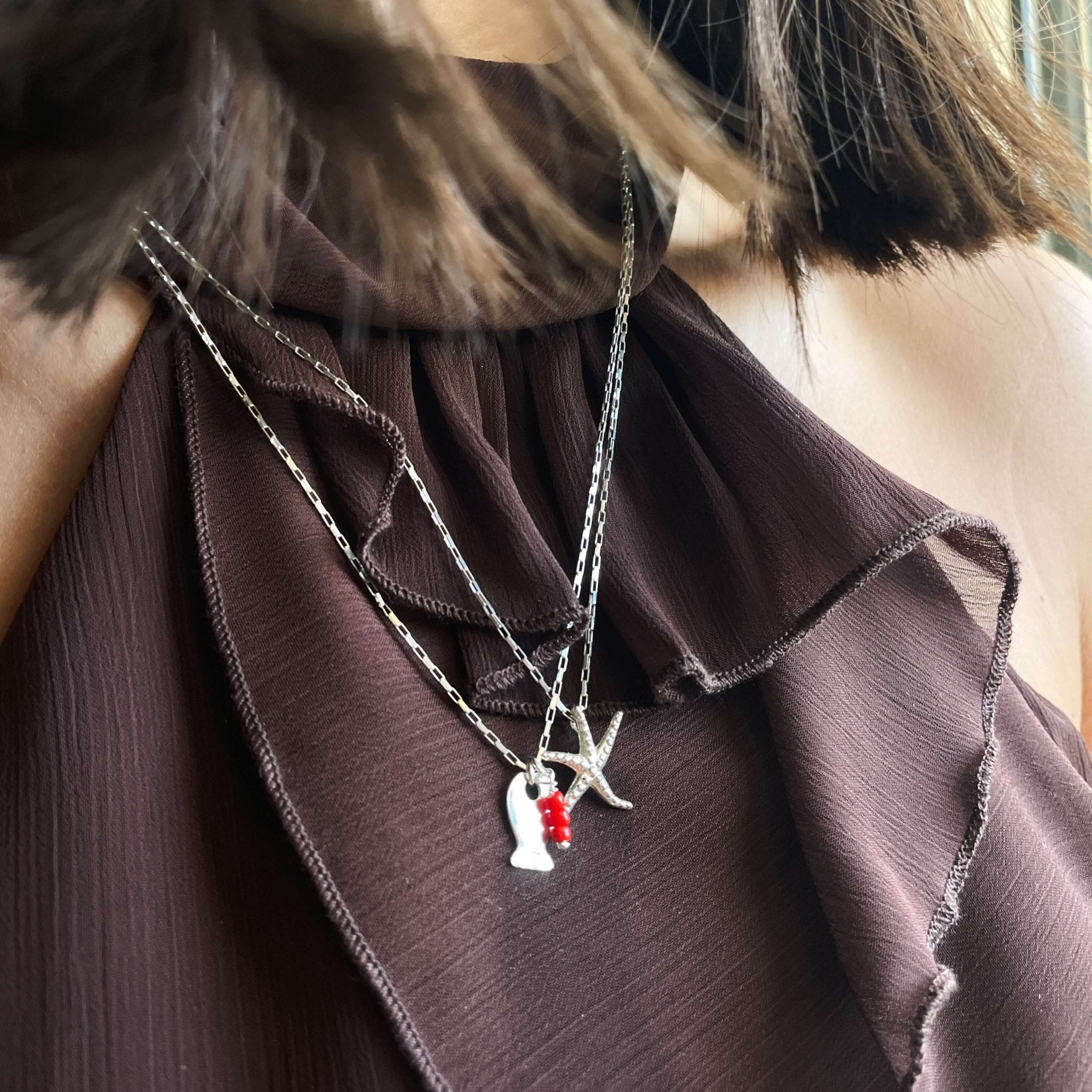 שרשרת כוכב ים כסף - SAPIRZ Jewelry