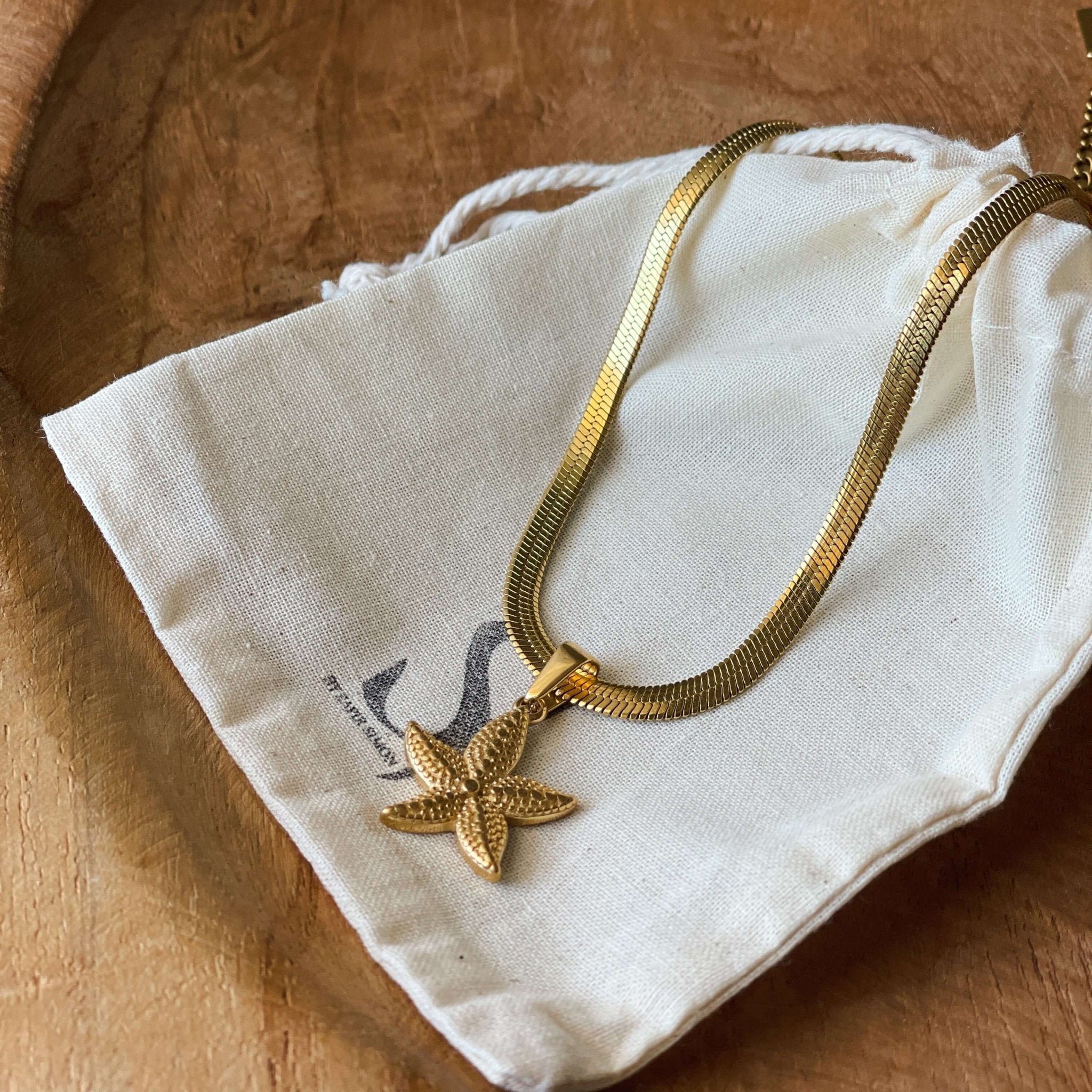 שרשרת כוכב ים זהב - SAPIRZ Jewelry