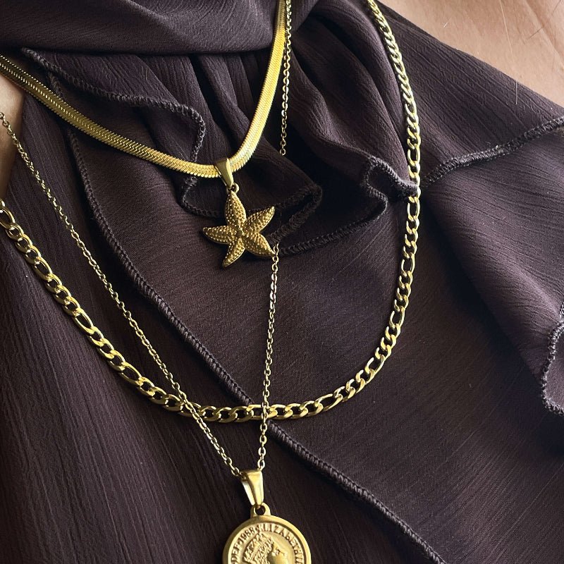 שרשרת כוכב ים זהב - SAPIRZ Jewelry