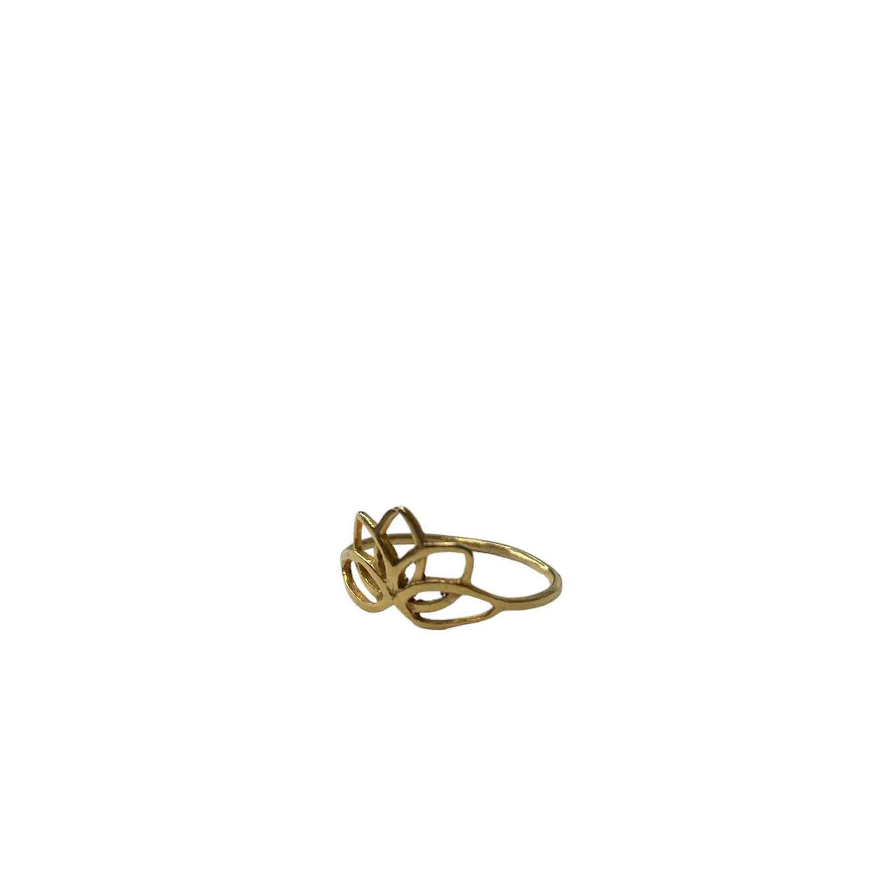 טבעת פרח הלוטוס גולד - SAPIRZ Jewelry