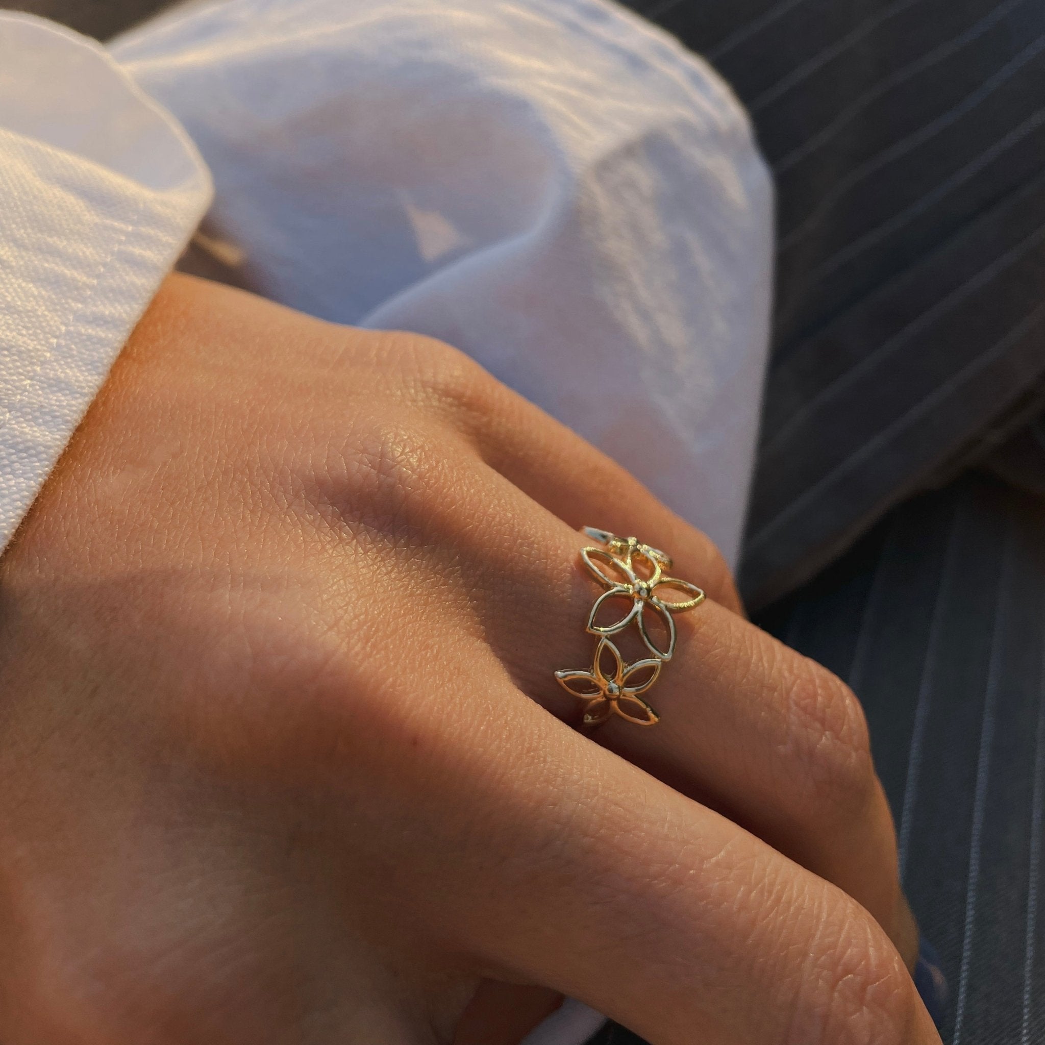 טבעת פרחים - SAPIRZ Jewelry