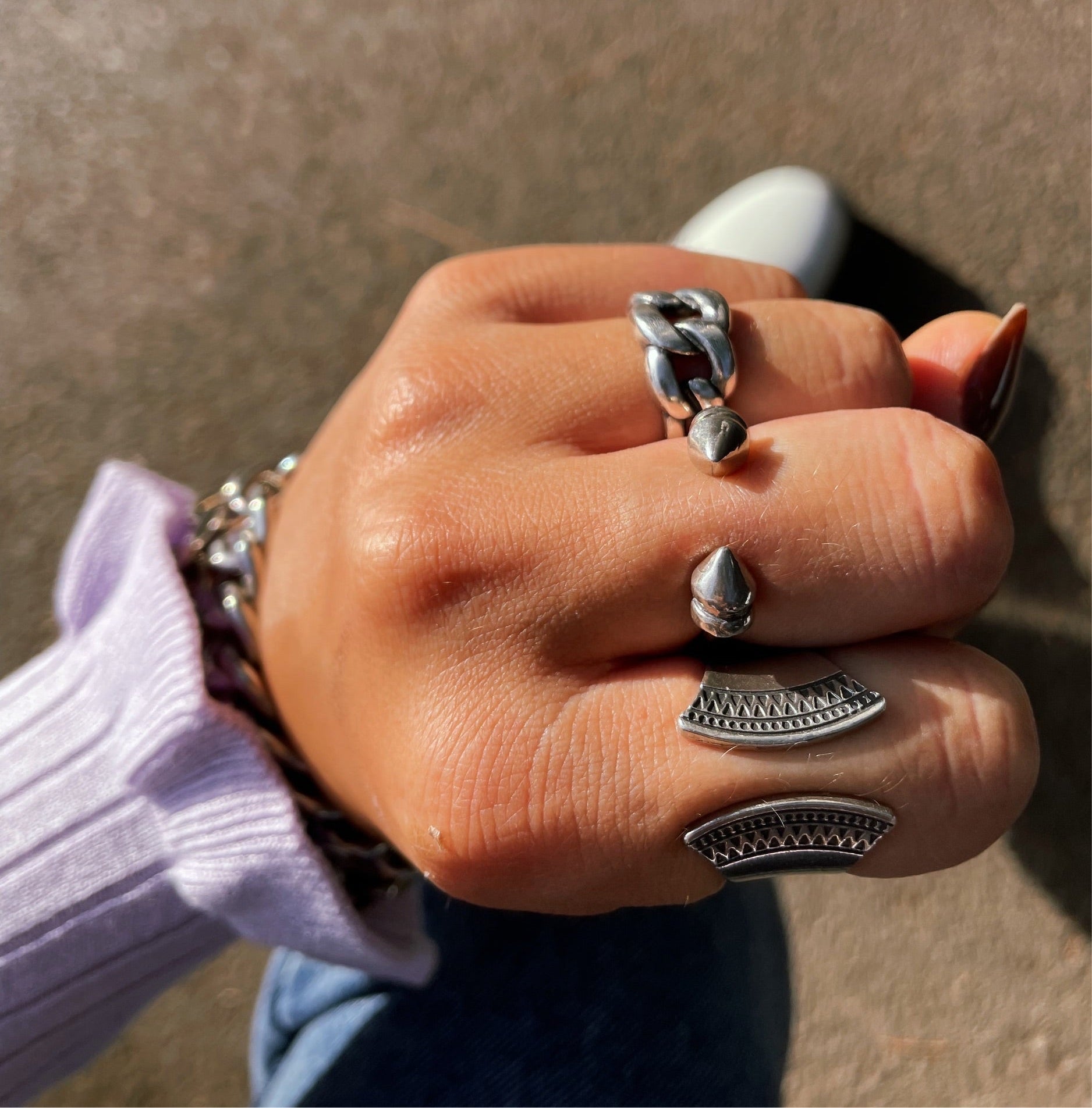 טבעת גורמט עבה 3 לולאות - SAPIRZ Jewelry