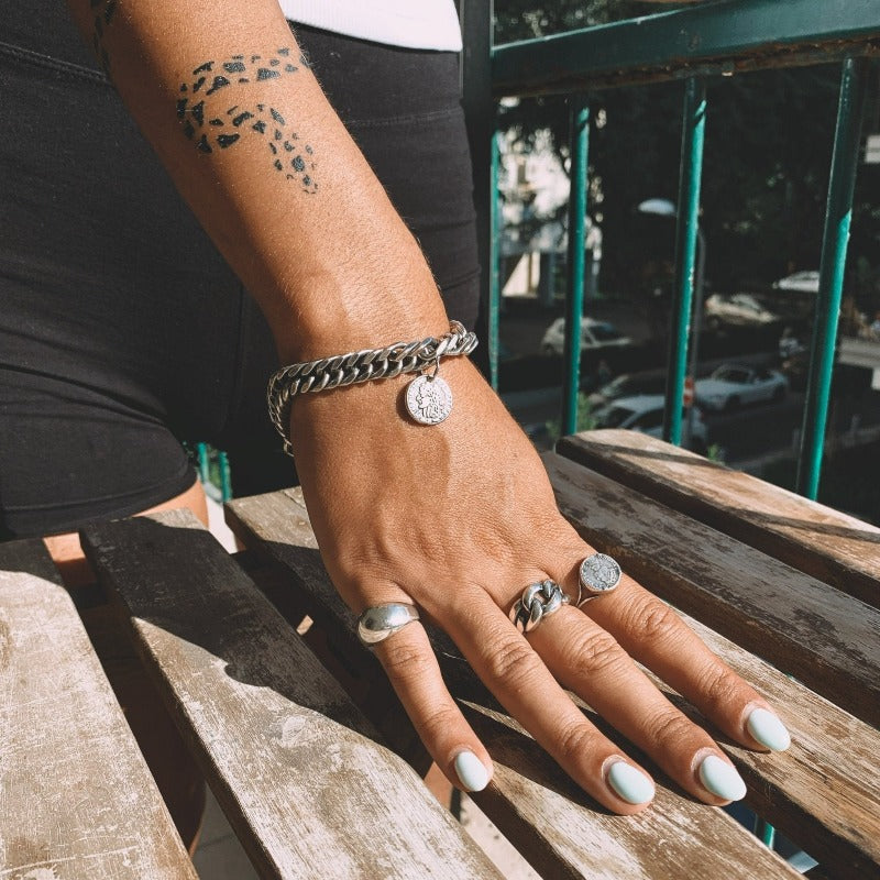 טבעת מטבע אליזבת עתיק - SAPIRZ Jewelry