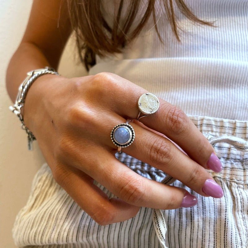טבעת מטבע אליזבת עתיק - SAPIRZ Jewelry