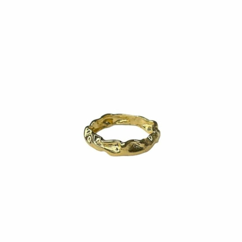 טבעת מרוקעת זהב - SAPIRZ Jewelry