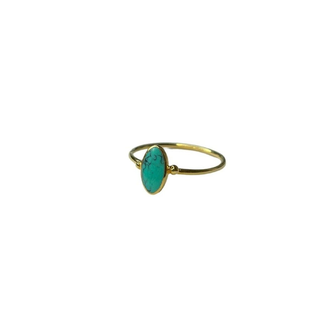 טבעת זהב טורקיז - SAPIRZ Jewelry