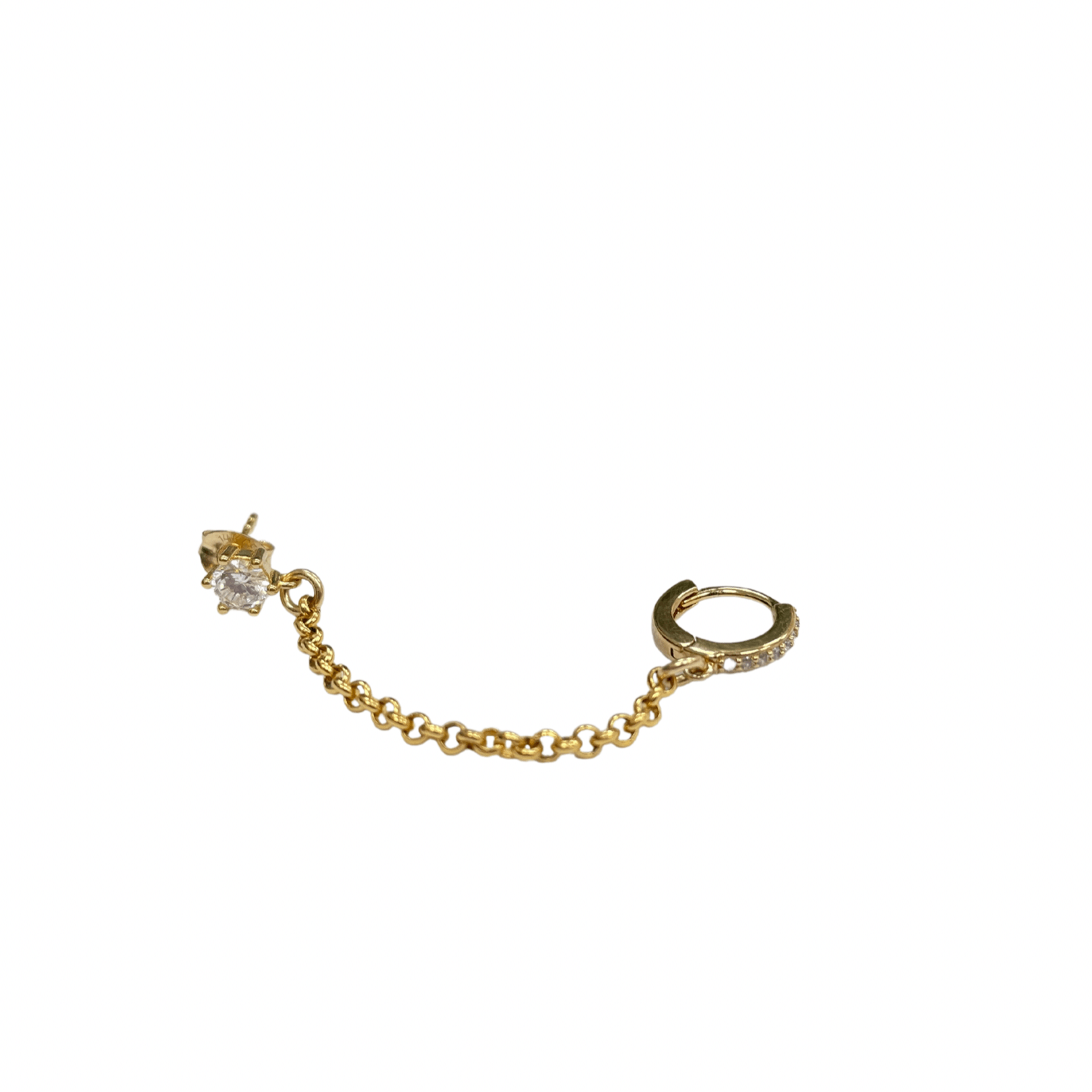עגיל רומי זהב - SAPIRZ Jewelry