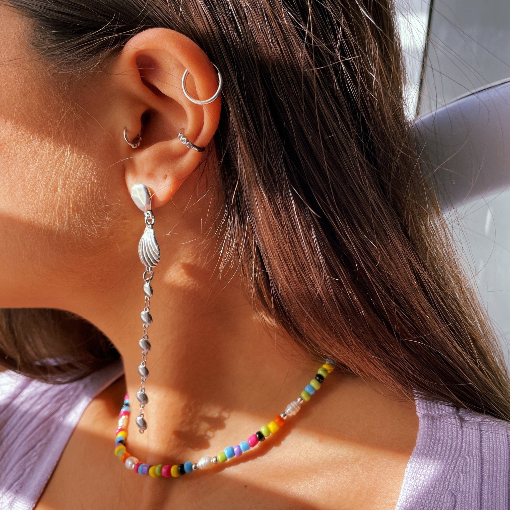 עגילי צדף - SAPIRZ Jewelry