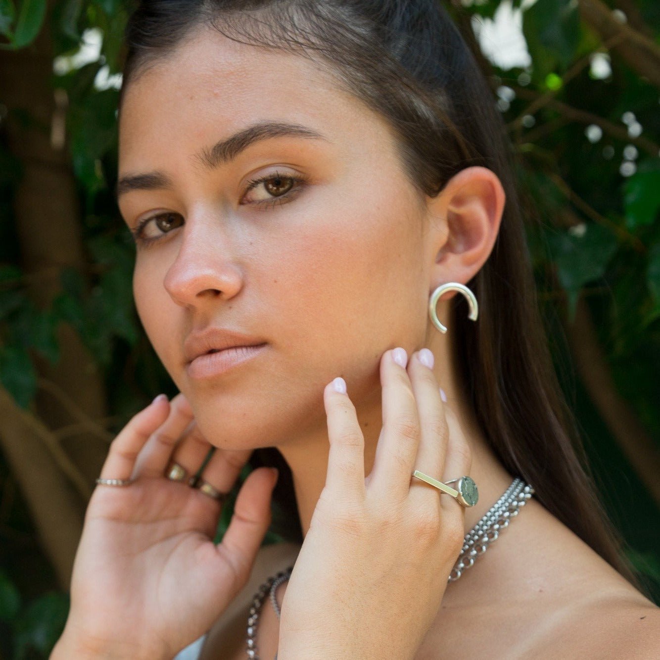 עגילי פרסה - SAPIRZ Jewelry