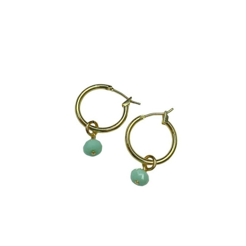 עגילי זהב אוקיינוס - SAPIRZ Jewelry