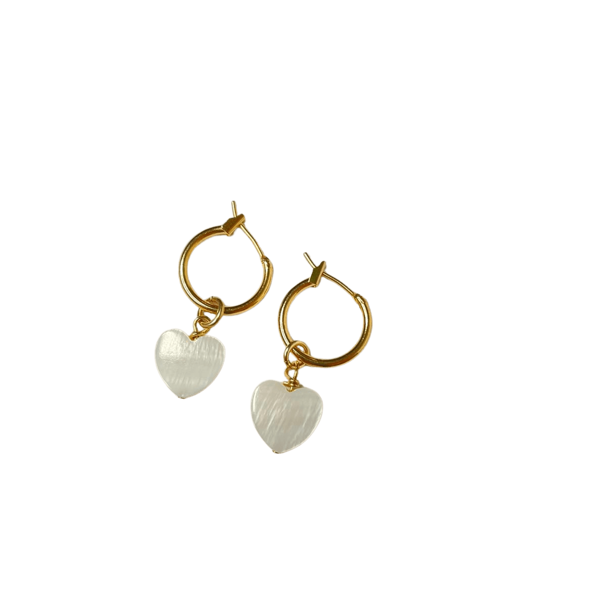 עגילי זהב לב - SAPIRZ Jewelry