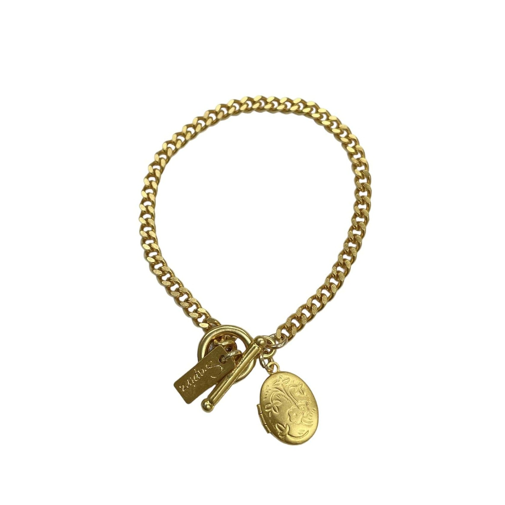 צמיד לוקט זהב - SAPIRZ Jewelry