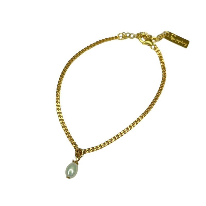 צמיד זהב פנינה - SAPIRZ Jewelry