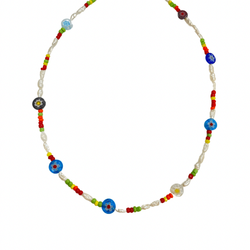 שרשרת פלוור צבעונית - SAPIRZ Jewelry