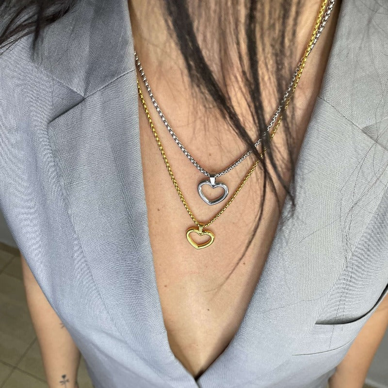 שרשרת לב זהב - SAPIRZ Jewelry