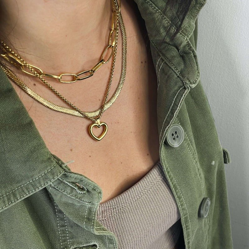 שרשרת לב זהב - SAPIRZ Jewelry