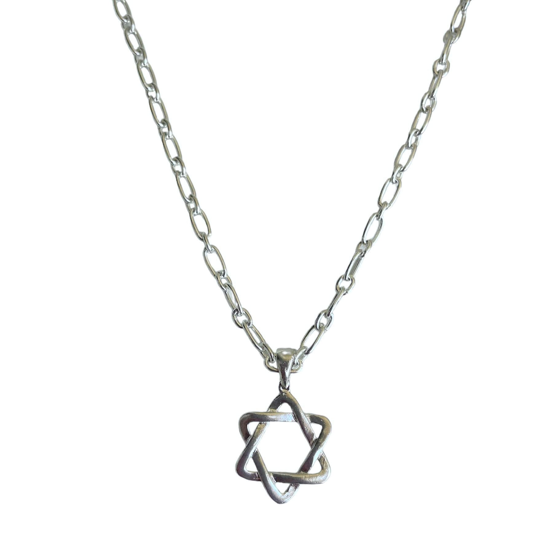 שרשרת מגן דוד גדול - SAPIRZ Jewelry